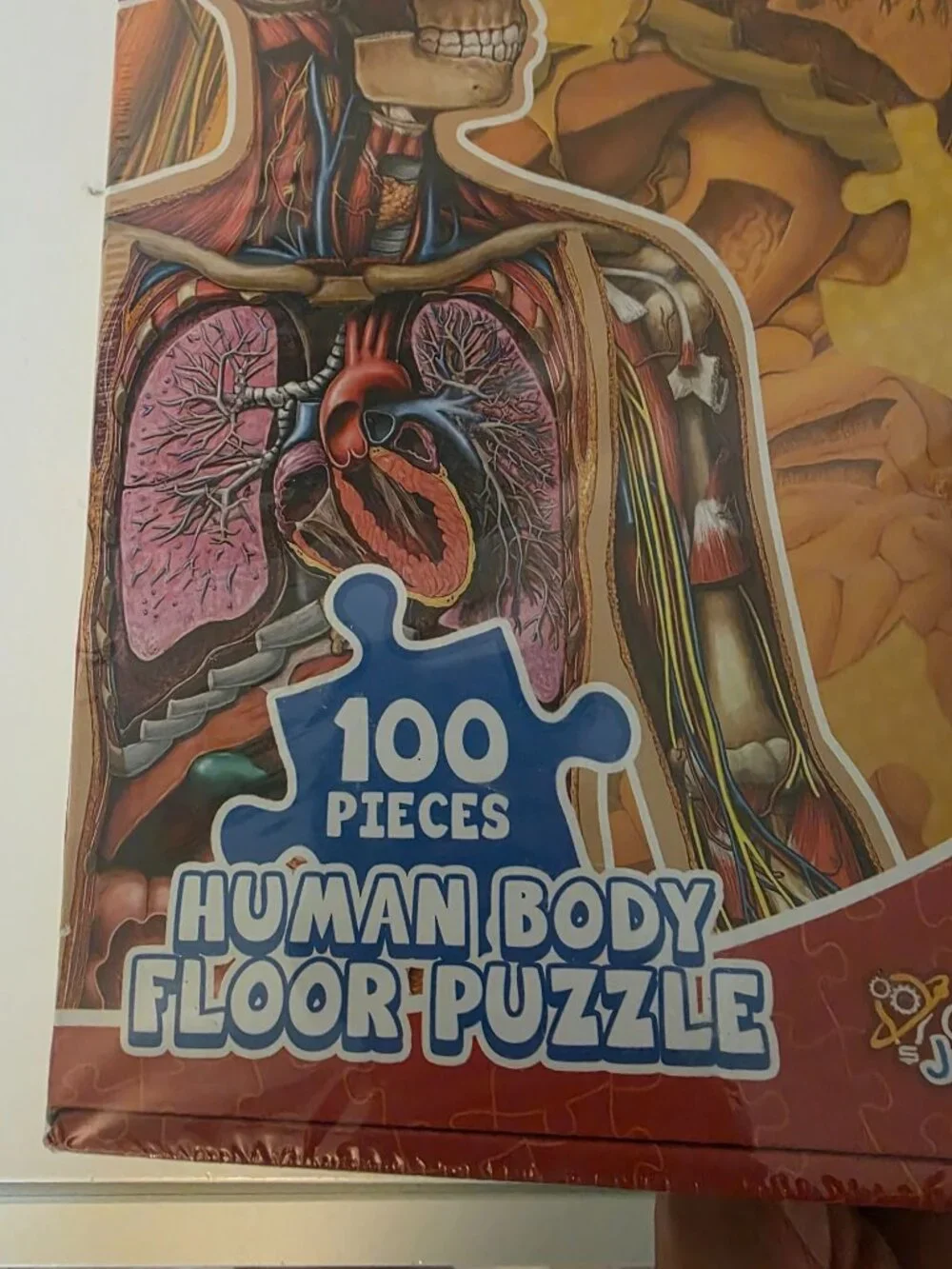 Doctor Livingston Jr. 100 Piece Human Body Floor Puzzle 4 Ft - SEALED NEW